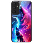 Til Samsung Galaxy A16 5G / 4G Etui Mønstertryk Hærdet Glas TPU Stødabsorberende Telefoncover