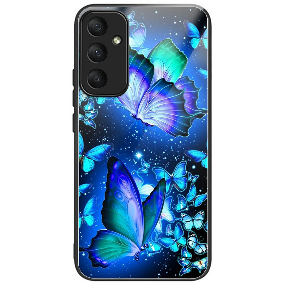 Til Samsung Galaxy A16 5G / 4G Etui Mønstertryk Hærdet Glas TPU Stødabsorberende Telefoncover