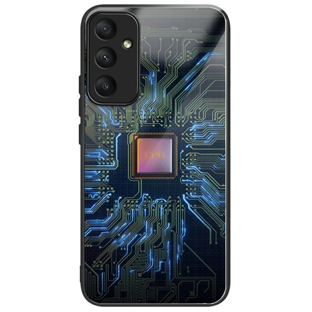 For Samsung Galaxy A36 5G Case Tempered Glass TPU Drop-Proof Phone Cover Pattern Printing