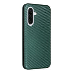 Samsung Galaxy A26 5G-skal i kolfiberstruktur, fallsäkert PU-läder, mobilskal
