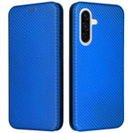 Samsung Galaxy A26 5G-skal i kolfiberstruktur, fallsäkert PU-läder, mobilskal