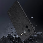 For Xiaomi Poco F7 Pro 5G / Redmi K80 5G Case Wood Texture PU Leather Coated PC TPU Phone Cover