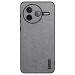 For Xiaomi Poco F7 Pro 5G / Redmi K80 5G Case Wood Texture PU Leather Coated PC TPU Phone Cover