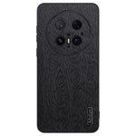 For Huawei Mate 70 Pro+ / Mate 70 Pro Case Wood Texture PU Leather Coated PC TPU Phone Cover