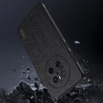 For Huawei Mate 70 Case Wood Texture PU Leather Coated PC TPU Phone Cover