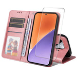 ENKAY For Xiaomi 15 PU Leather Wallet Case  HAT PRINCE Phone Stand Cover with Tempered Glass