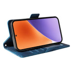 ENKAY For Xiaomi 15 Wallet Case  Imprint PU Leather Phone Stand Cover with Tempered Glass