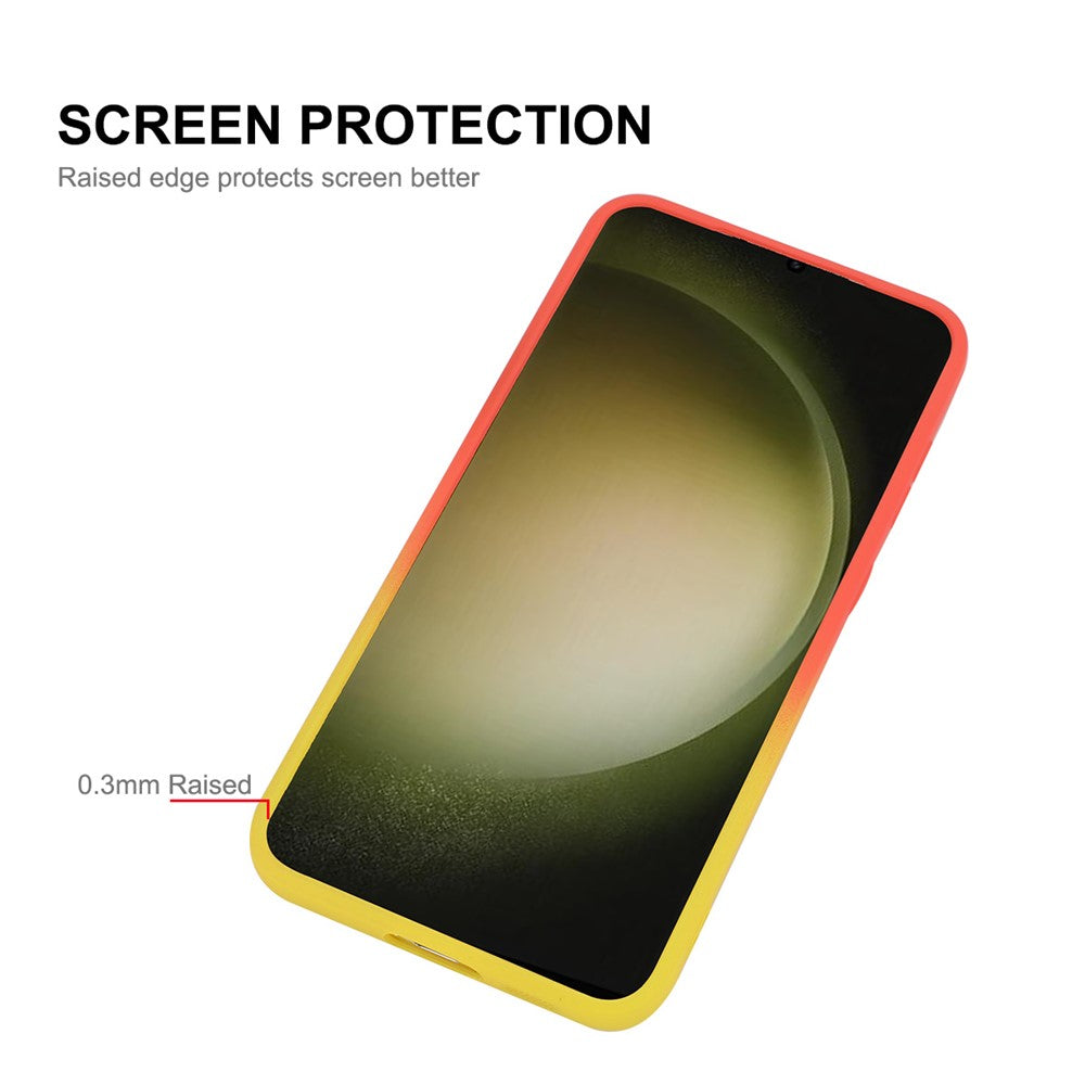 ENKAY HAT PRINCE For Samsung Galaxy S25   Silicone Magnetic Case Gradient Color Cover