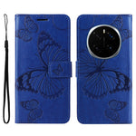 For Honor Magic7 Pro 5G Wallet Case Floral Butterfly Imprinted Leather Phone Cover Stand