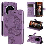For Honor Magic7 Pro 5G Wallet Case Floral Butterfly Imprinted Leather Phone Cover Stand