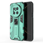 For Huawei Mate 70 Case PC + TPU Shockproof Phone Cover with Kickstand - Black