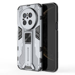 For Huawei Mate 70 Case PC + TPU Shockproof Phone Cover with Kickstand - Black