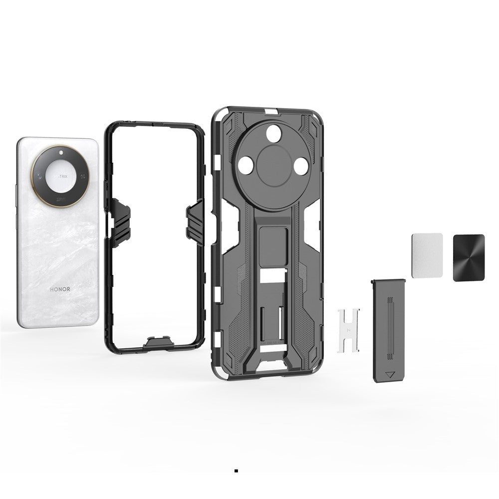 For Honor X60 5G Case PC + TPU Shockproof Phone Cover with Kickstand