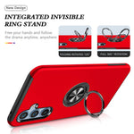 For Samsung Galaxy A26 5G Case PC + TPU Phone Cover with Rotatable Ring Holder