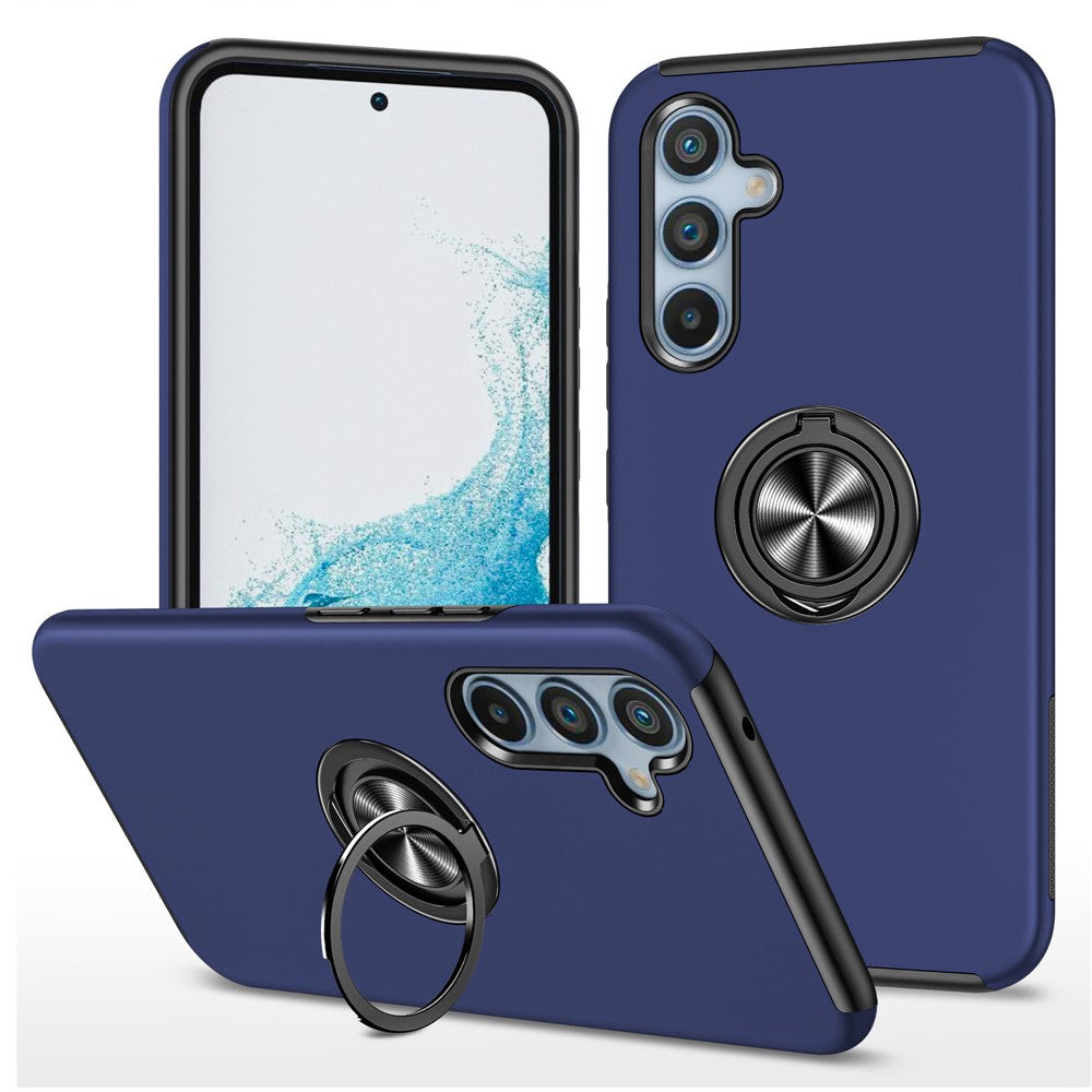 For Samsung Galaxy A26 5G Case PC + TPU Phone Cover with Rotatable Ring Holder