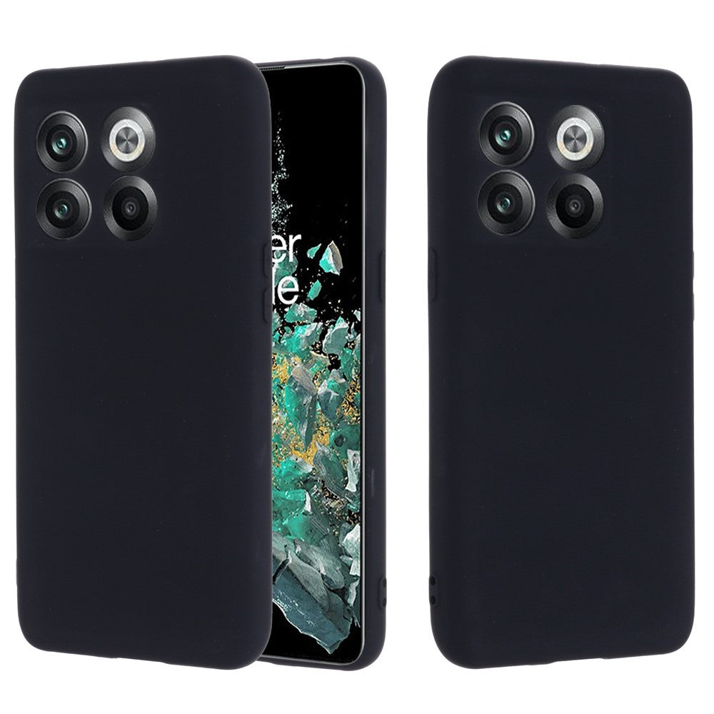 OnePlus 10T 5G / Ace Pro 5G Flytande silikon Stötsäkert Skyddande mobilskal Mjukt Fiberfoder Reptåligt Skal med Rem