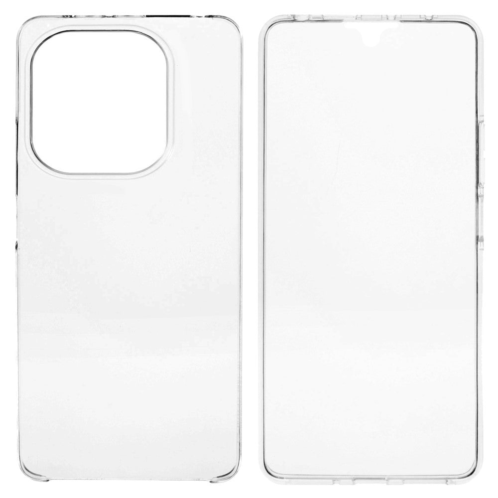 For Xiaomi Redmi Note 14 5G Case TPU Frame Clear Acrylic Back Phone Cover with PET Film