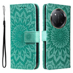 For Honor Magic7 Lite 5G / X9c 5G / X60 Pro 5G Phone Case Sunflower Imprinted Leather Wallet Stand Cover with Strap