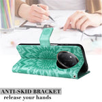 For Honor Magic7 Lite 5G / X9c 5G / X60 Pro 5G Phone Case Sunflower Imprinted Leather Wallet Stand Cover with Strap