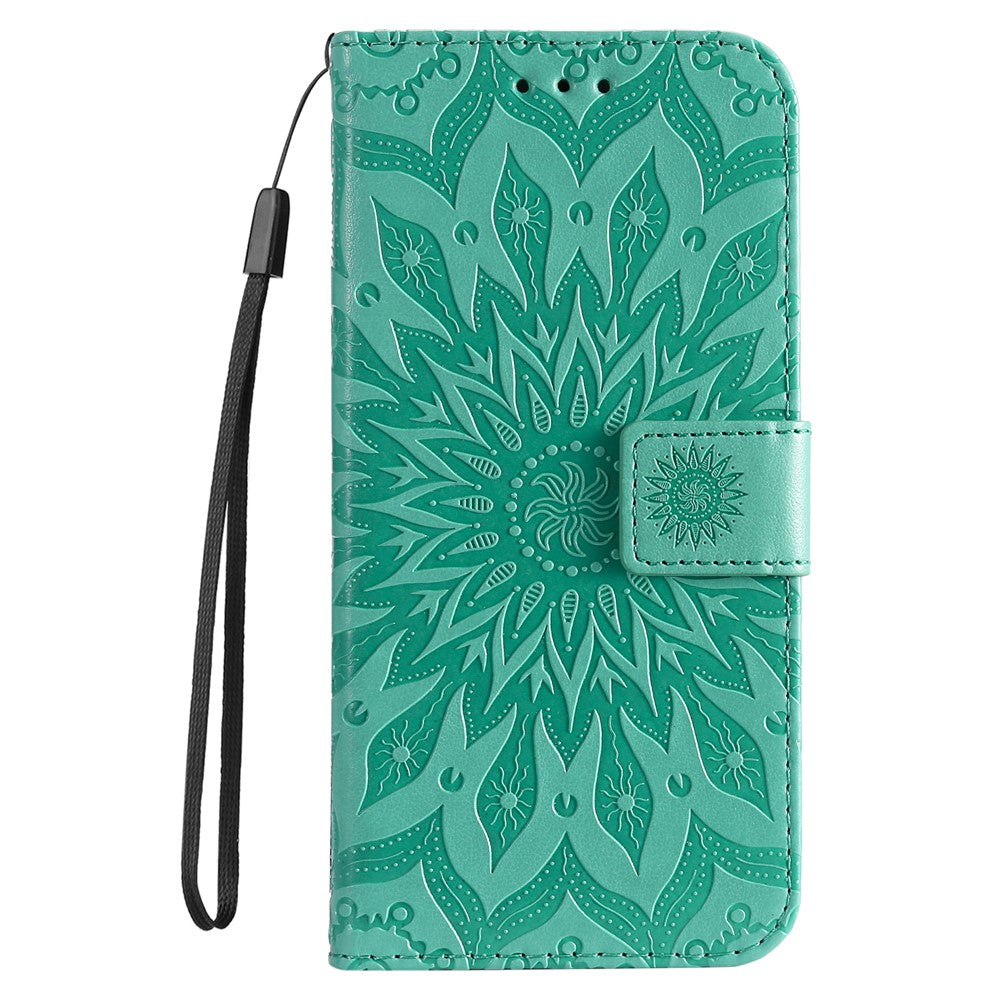 For Honor Magic7 Lite 5G / X9c 5G / X60 Pro 5G Phone Case Sunflower Imprinted Leather Wallet Stand Cover with Strap