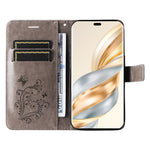 For Honor X60 Pro 5G / Magic7 Lite 5G / X9c 5G Wallet Case Floral Butterfly Imprinted Leather Phone Cover Stand