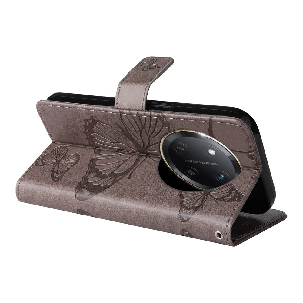 For Honor X60 Pro 5G / Magic7 Lite 5G / X9c 5G Wallet Case Floral Butterfly Imprinted Leather Phone Cover Stand
