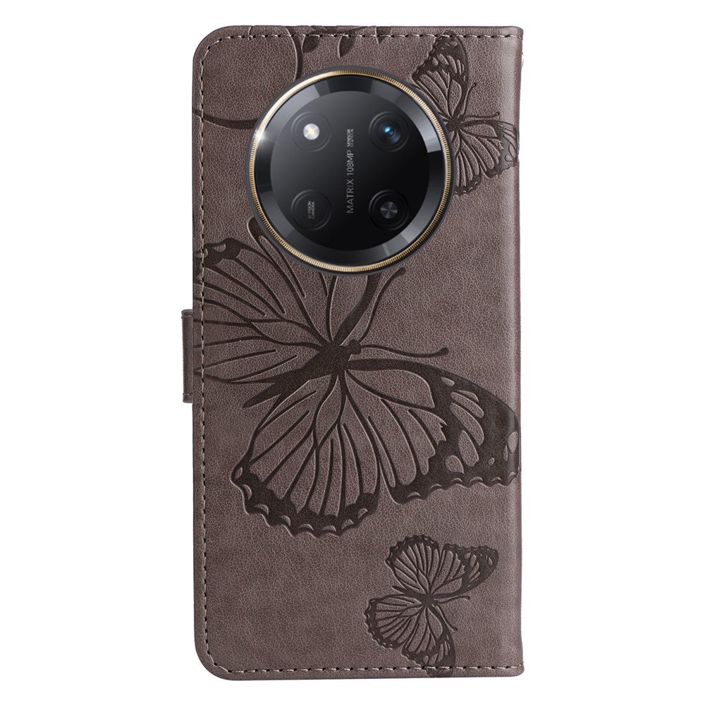 For Honor X60 Pro 5G / Magic7 Lite 5G / X9c 5G Wallet Case Floral Butterfly Imprinted Leather Phone Cover Stand