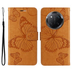 For Honor X60 Pro 5G / Magic7 Lite 5G / X9c 5G Wallet Case Floral Butterfly Imprinted Leather Phone Cover Stand