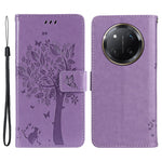 For Honor X60 Pro 5G / Magic7 Lite 5G / X9c 5G Phone Case with Stand Cat Tree Pattern Leather Wallet Mobile Cover