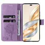 For Honor X60 Pro 5G / Magic7 Lite 5G / X9c 5G Phone Case with Stand Cat Tree Pattern Leather Wallet Mobile Cover