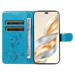 For Honor X60 Pro 5G / Magic7 Lite 5G / X9c 5G PU Leather Cases Flower Pattern Wallet Stand Phone Cover with Strap