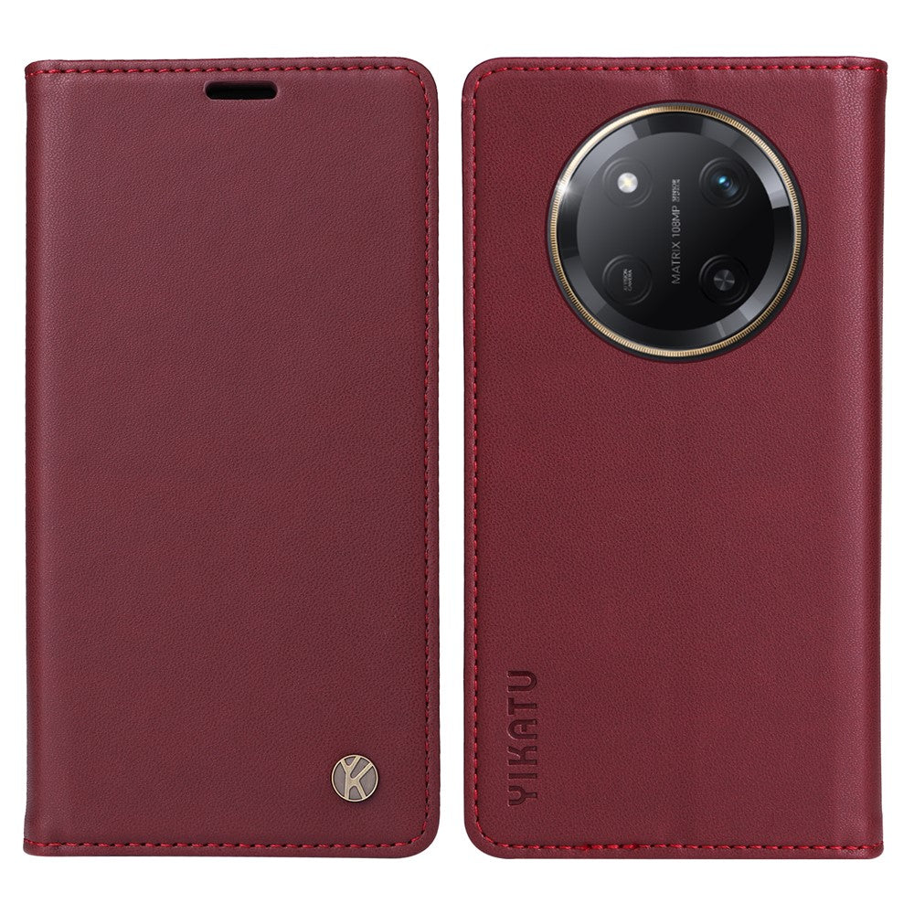 YIKATU YK-001 För Honor X60 Pro 5G / Magic7 Lite 5G / X9c 5G Plånboksfodral Korthållare Läderfodral