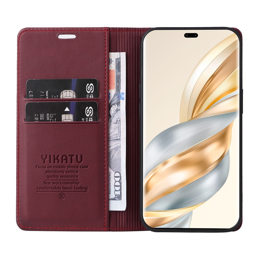 YIKATU YK-001 För Honor X60 Pro 5G / Magic7 Lite 5G / X9c 5G Plånboksfodral Korthållare Läderfodral