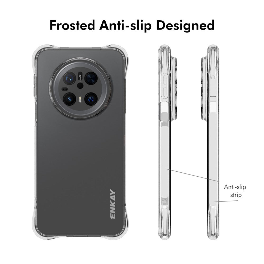 ENKAY HAT PRINCE För Huawei Mate 70 Genomskinligt mobilskal Stötsäkert Halkfritt TPU-Skal