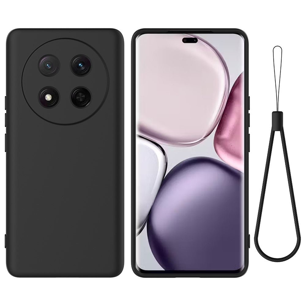 Til Honor Magic7 Lite 5G / X9c 5G / X60 Pro 5G Etui Flydende Silikone Telefon Bagcover med Håndrem
