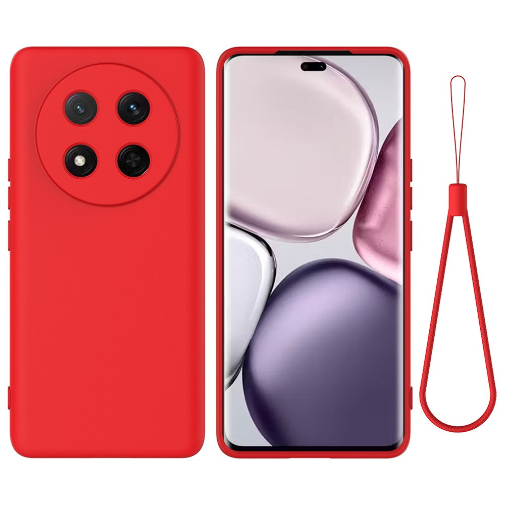 For Honor Magic7 Lite 5G / X9c 5G / X60 Pro 5G cover i flydende silikone med håndrem