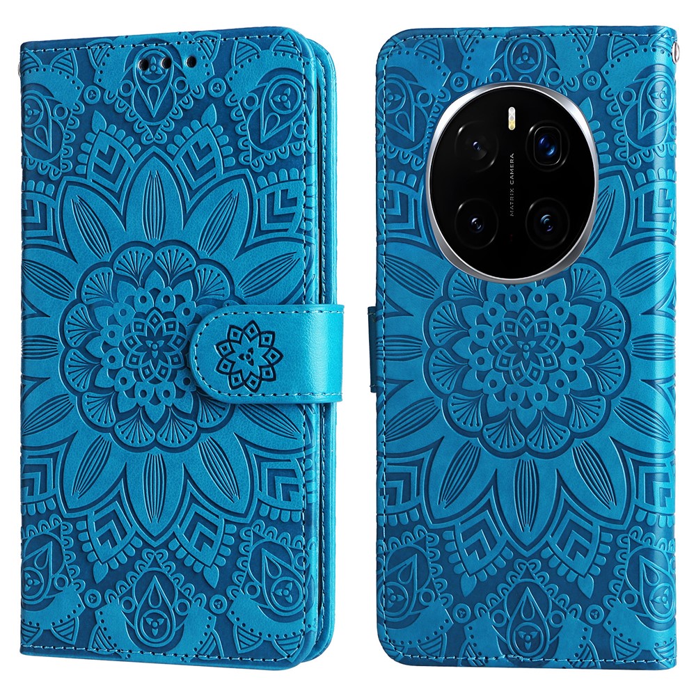 For Honor Magic7 Pro 5G Case Sunflower Imprint Leather Wallet Phone Cover