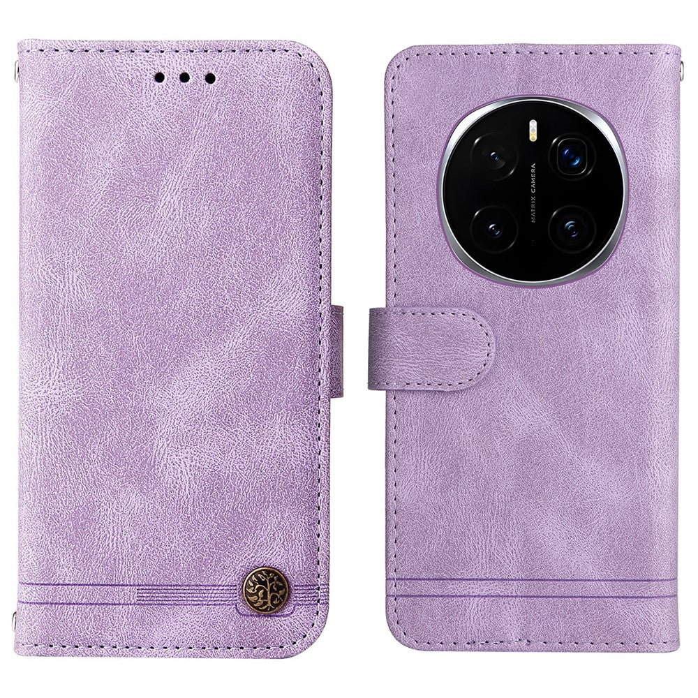For Honor Magic7 Pro 5G Leather Wallet Cases Skin Touch Phone Cover Stand with Strap