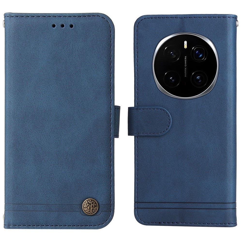 For Honor Magic7 Pro 5G Leather Wallet Cases Skin Touch Phone Cover Stand with Strap