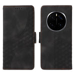 For Honor Magic7 Pro 5G Case PU Leather Phone Cover Rhombus Starry Imprinted