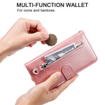 For Honor Magic7 Pro 5G Case Zipper Wallet Calf Texture PU Leather Phone Cover