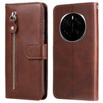 For Honor Magic7 Pro 5G Case Zipper Wallet Calf Texture PU Leather Phone Cover