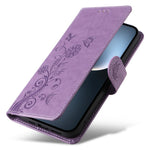 For Honor Magic7 Pro 5G Leather Case Butterfly Floral Imprint Wallet Stand Cover