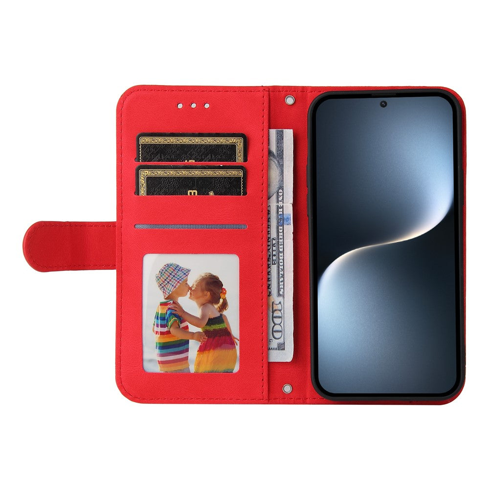 For Honor Magic7 5G Leather Wallet Cases Skin Touch Phone Cover Stand with Strap