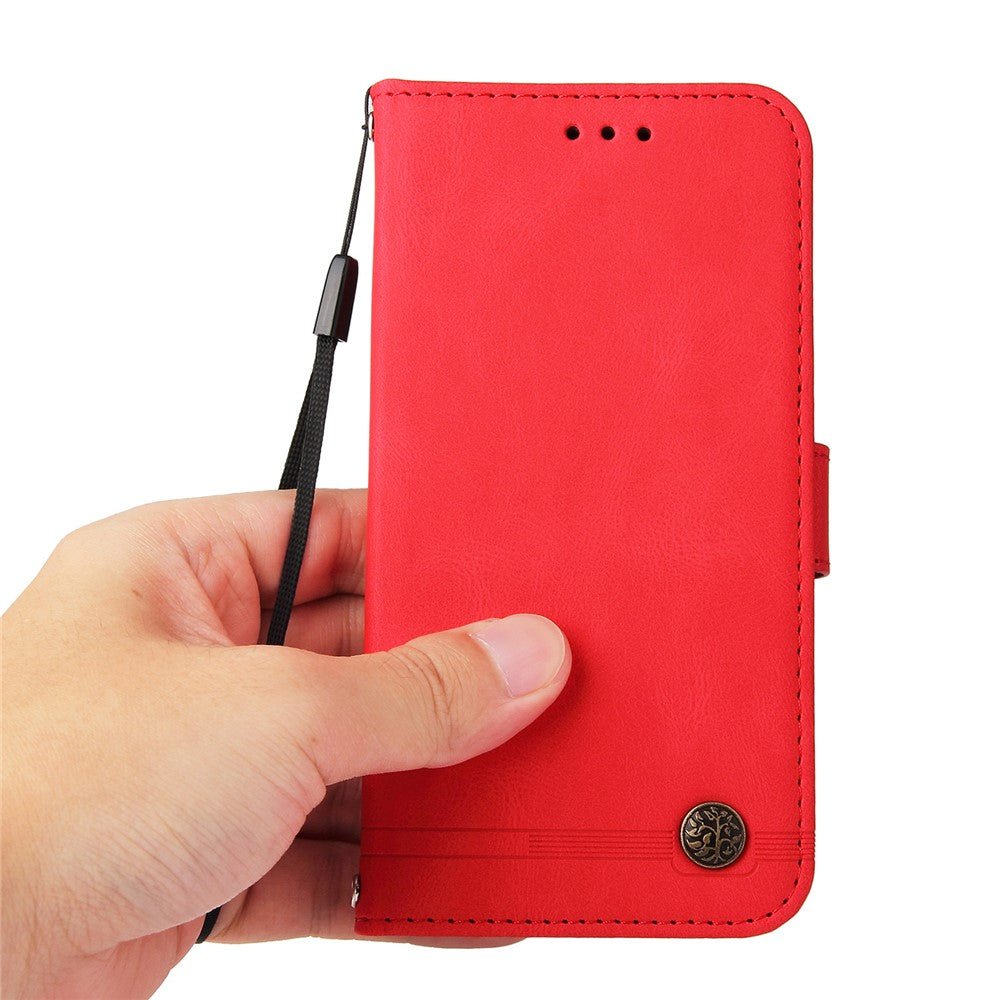 For Honor Magic7 5G Leather Wallet Cases Skin Touch Phone Cover Stand with Strap