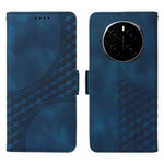 For Honor Magic7 5G Case PU Leather Phone Cover Rhombus Starry Imprinted