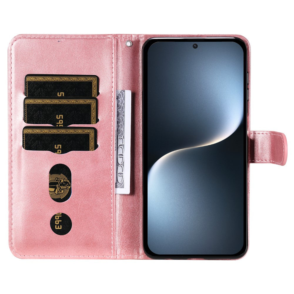 For Honor Magic7 5G Case Zipper Wallet Calf Texture PU Leather Phone Cover