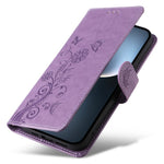 For Honor Magic7 5G Leather Case Butterfly Floral Imprint Wallet Stand Cover