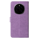 For Honor Magic7 5G Leather Case Butterfly Floral Imprint Wallet Stand Cover