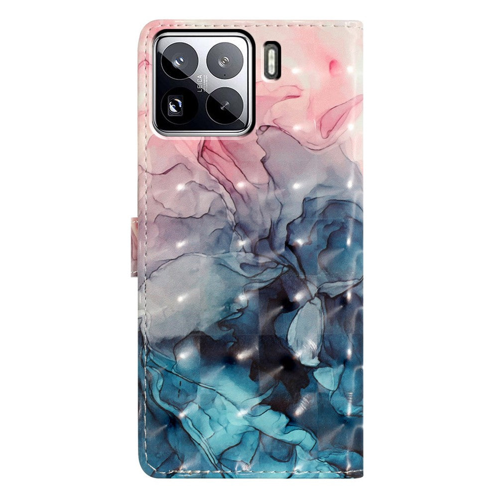 For Xiaomi 15 Pro Case PU Leather Wallet Phone Cover 3D Pattern Printing